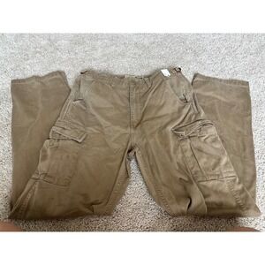 Mens Cargo Pants Cabelas Outdoors Khaki Tan Utility Workwear Hiking Trousers 32